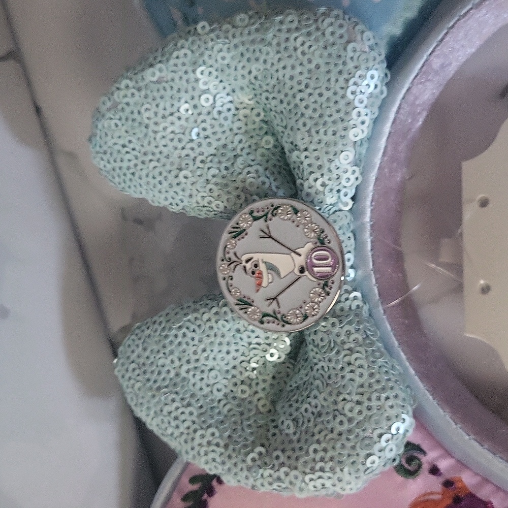 Disney Frozen 10th Anniversary Elsa Anna Olaf Mickey Minnie Ears Headband - Picture 6 of 7